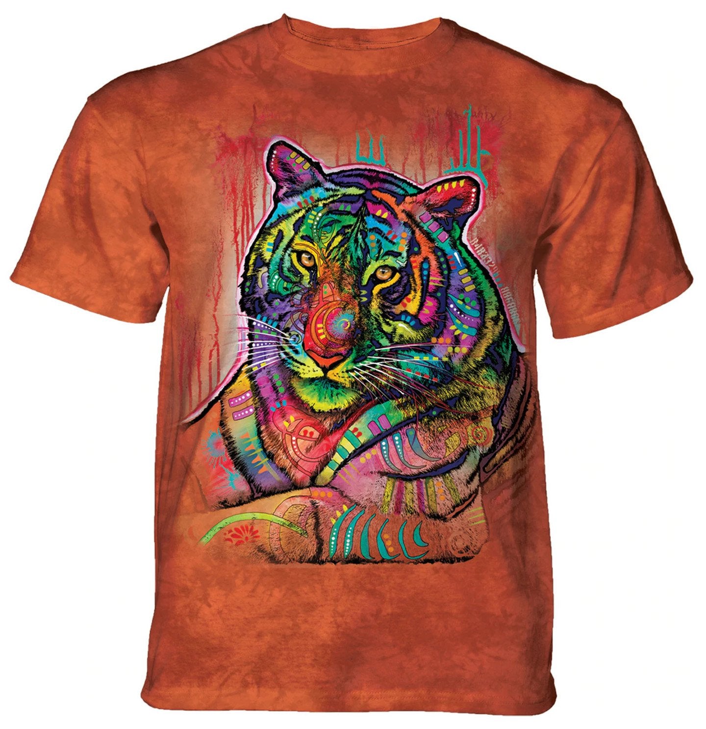 Russo Tiger on Orange - Kids' Unisex T-Shirt