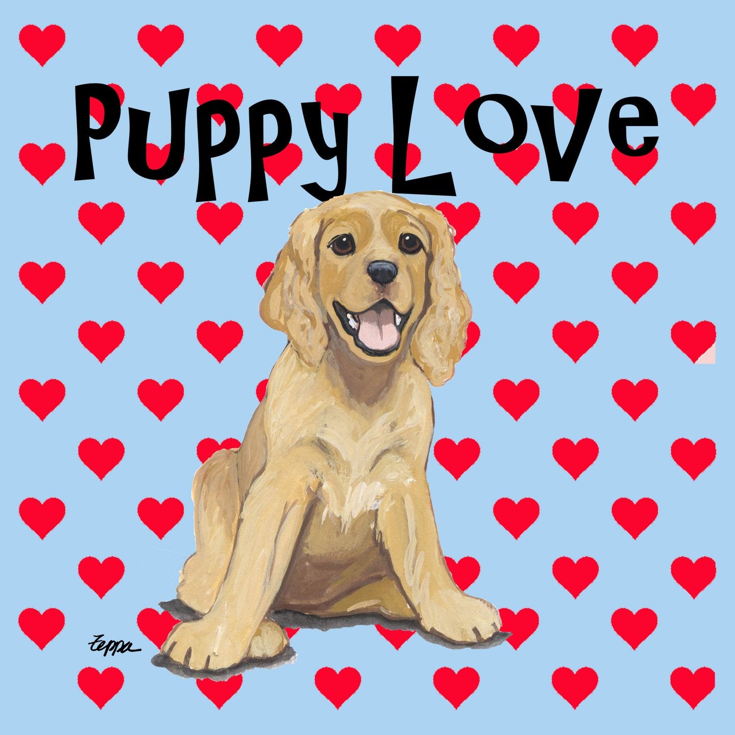 American Cocker Spaniel Puppy Love - Adult Unisex T-Shirt