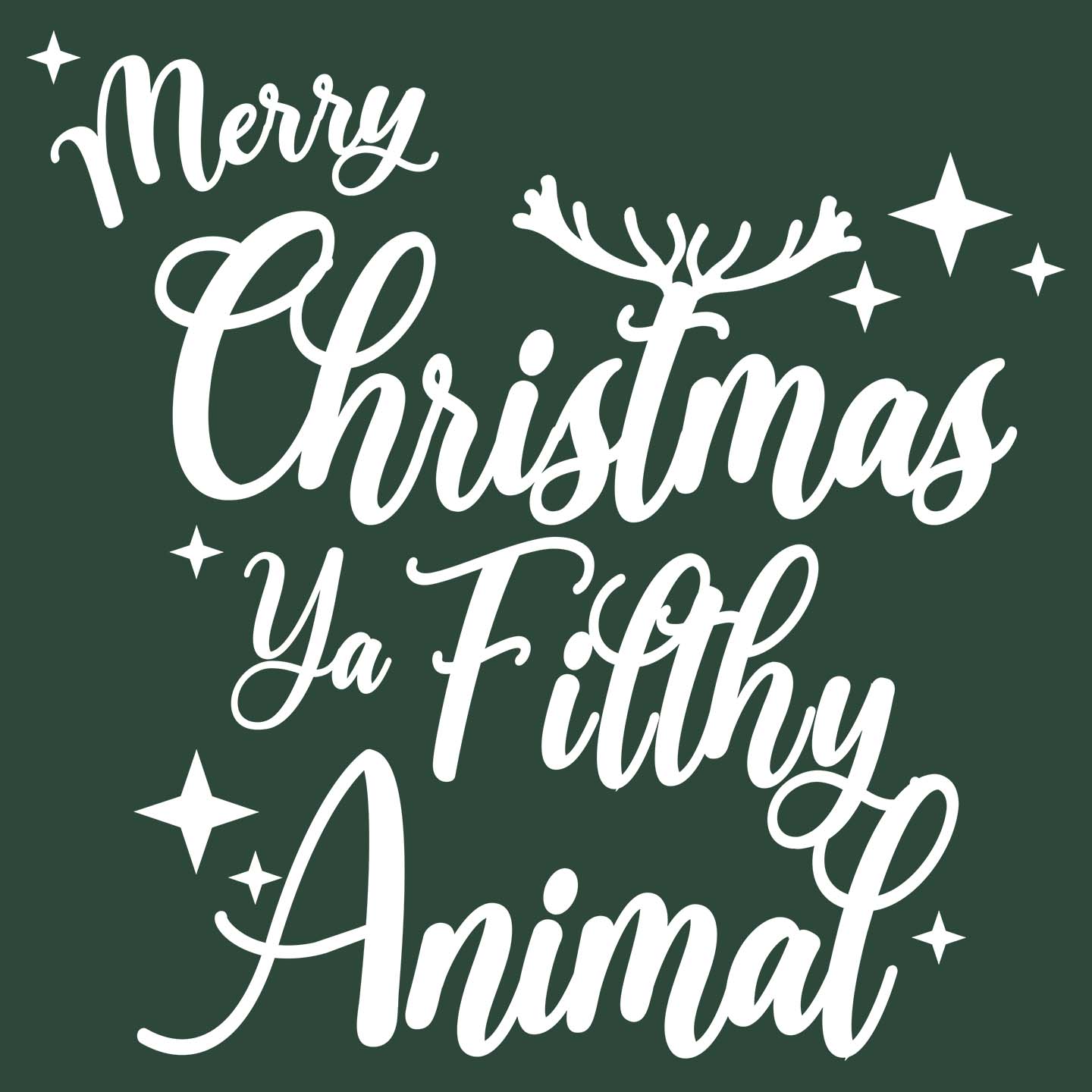 Merry Christmas ya Filthy Animal - Adult Unisex T-Shirt