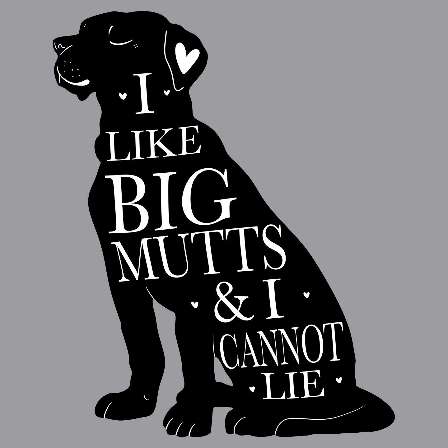 Like Big Mutts Silhouette - Adult Unisex Crewneck Sweatshirt