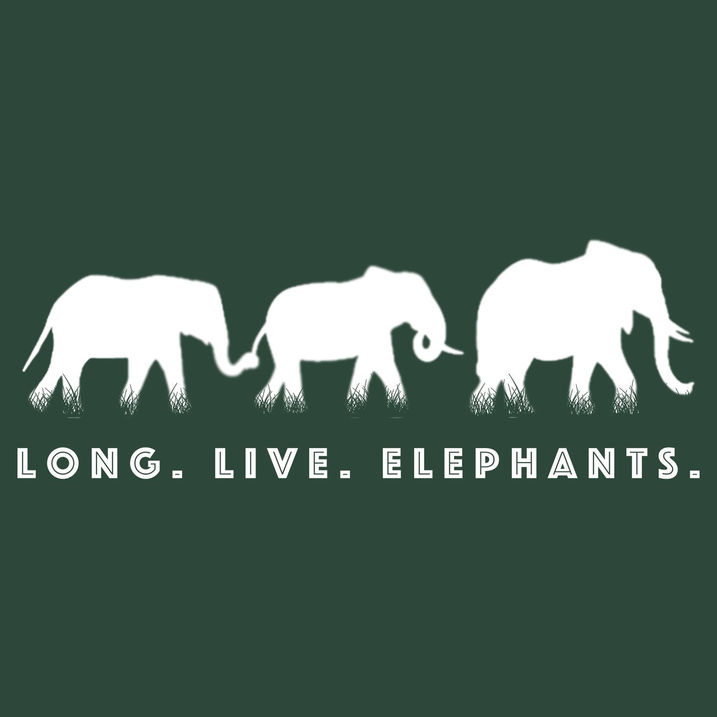 Long Live Elephants Silhouette - Adult Unisex T-Shirt