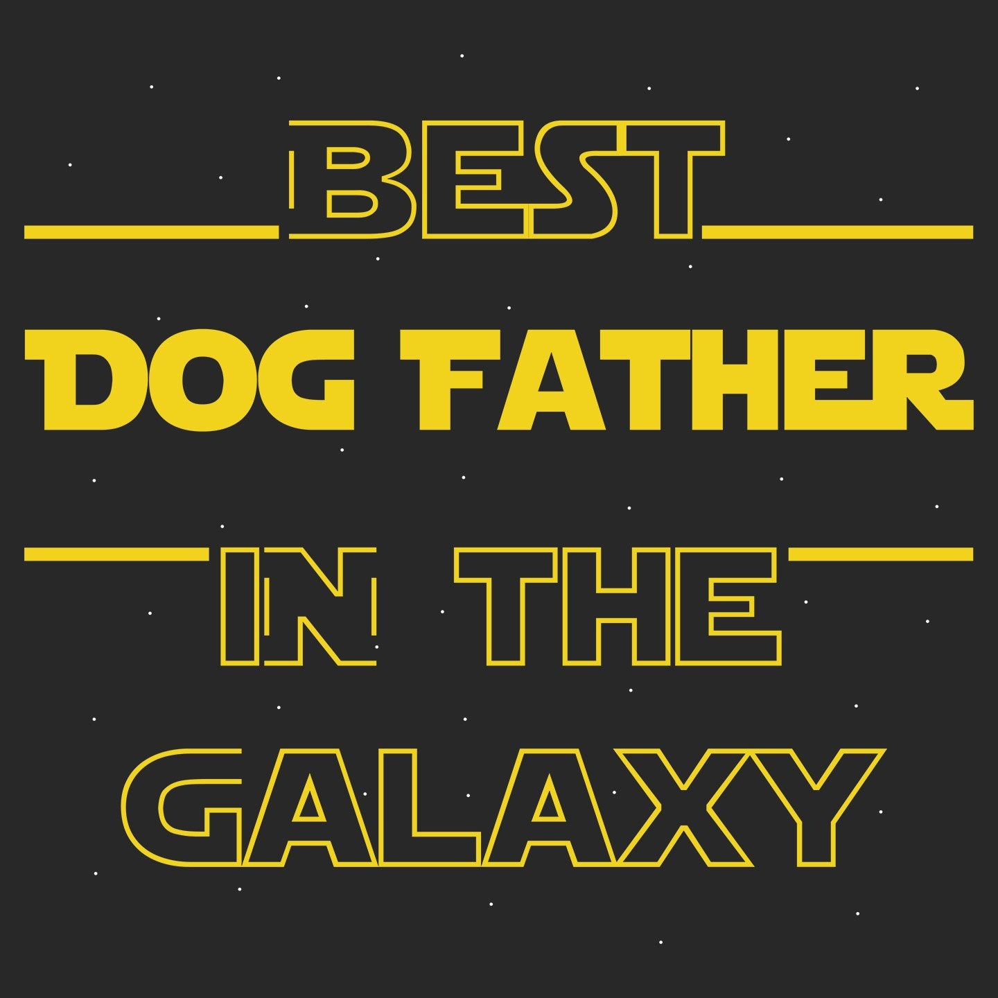 Best Dog Father in the Galaxy - Adult Unisex Long Sleeve T-Shirt