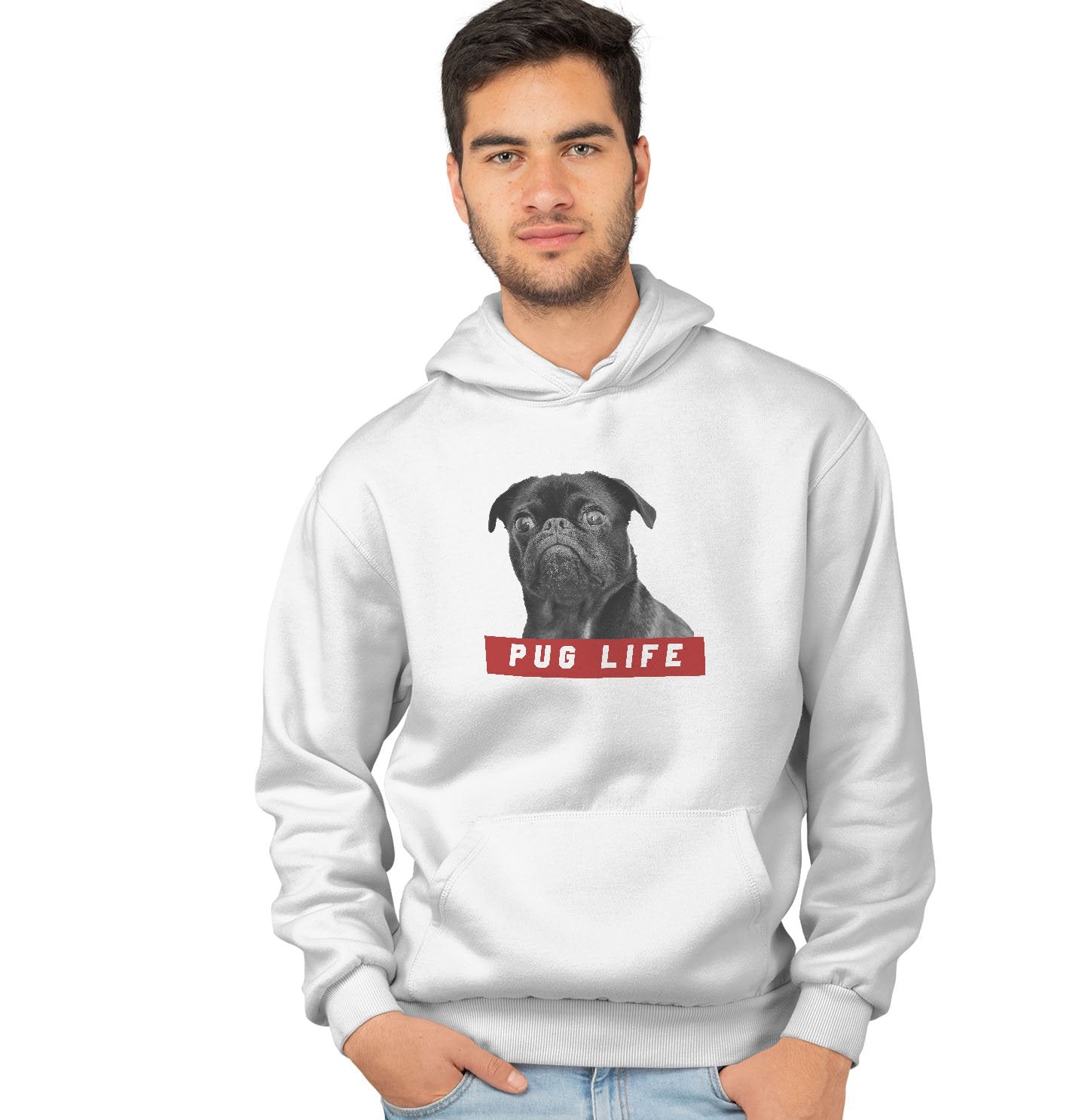 Pug Life - Adult Unisex Hoodie Sweatshirt