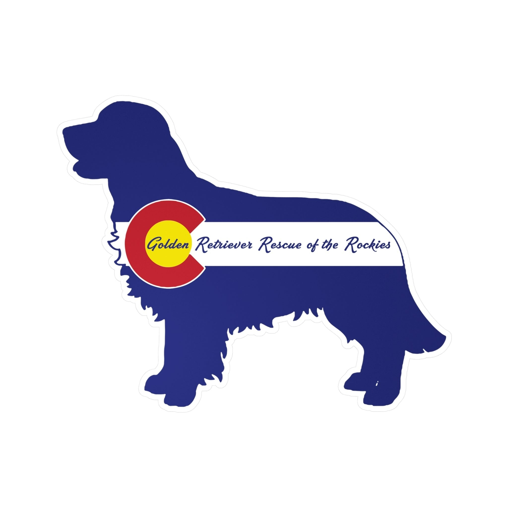 GRRR Silhouette Colorado Flag - Kiss Cut Vinyl Decal