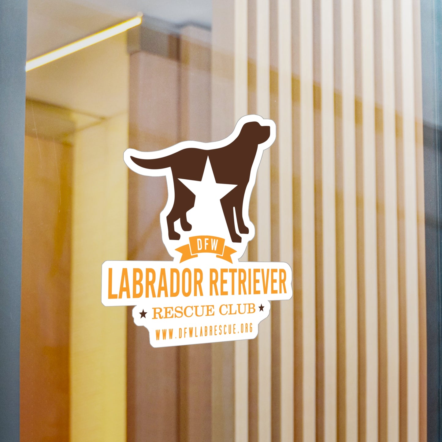 DFW Lab Rescue Logo - Kiss Cut Vinyl Decal