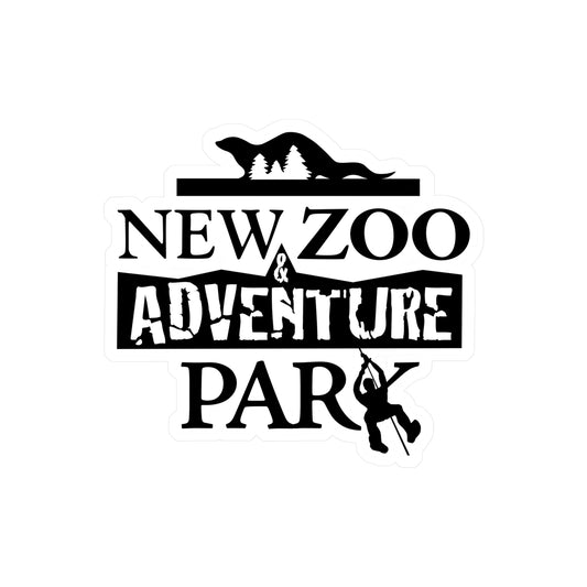 New Zoo Adventure Park Black Logo - Kiss Cut Vinyl Decal