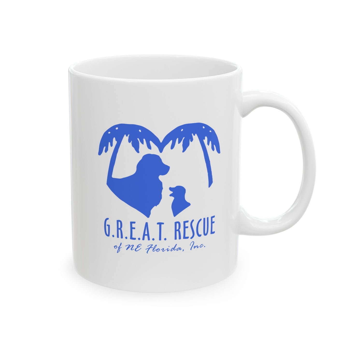 G.R.E.A.T. Rescue of NE Florida Logo - 11oz Ceramic Mug