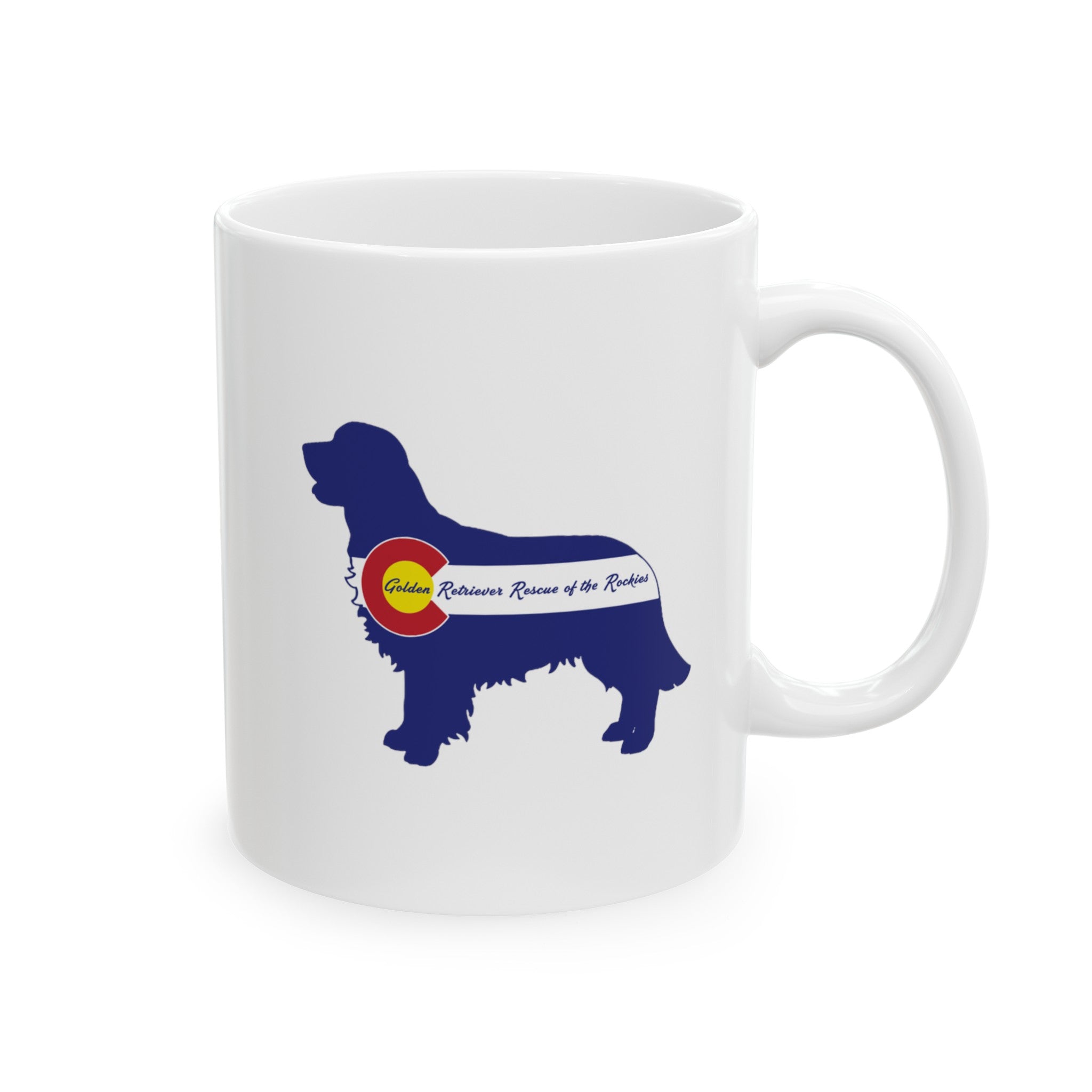 GRRR Silhouette Colorado Flag - 11oz Ceramic Mug