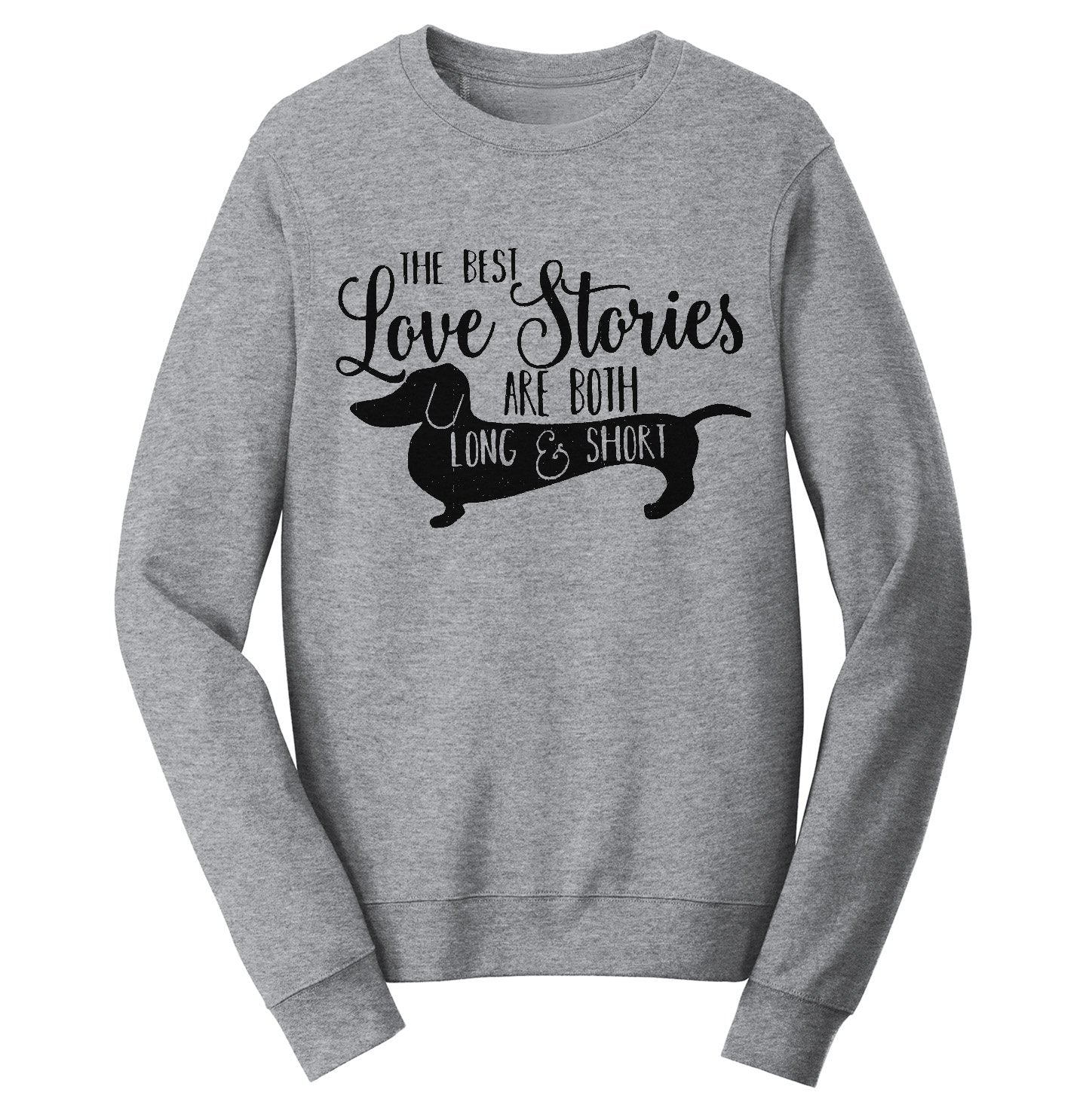 Dachshund Love Stories - Adult Unisex Crewneck Sweatshirt