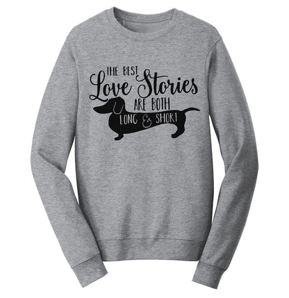 Dachshund Love Stories - Adult Unisex Crewneck Sweatshirt