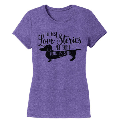 Dachshund Love Stories - Women's Tri-Blend T-Shirt