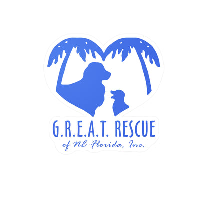 G.R.E.A.T. Rescue of NE Florida Logo - Kiss Cut Vinyl Decal