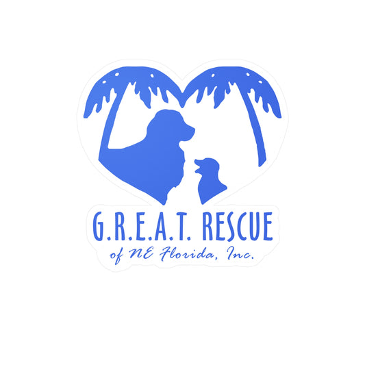 G.R.E.A.T. Rescue of NE Florida Logo - Kiss Cut Vinyl Decal