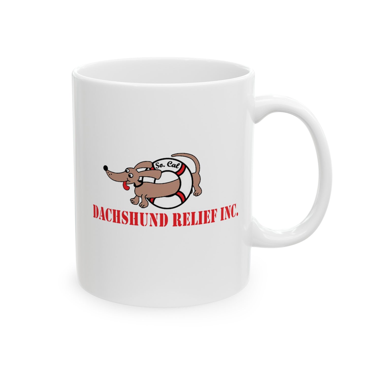 So Cal Dachshund Relief Logo Logo - 11oz Ceramic Mug