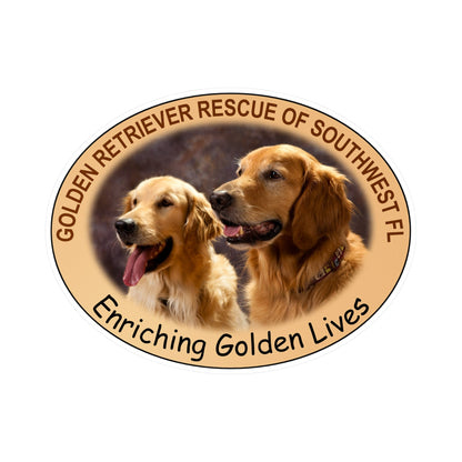 GRRSWF Enriching Golden Lives Logo - Kiss Cut Vinyl Decal