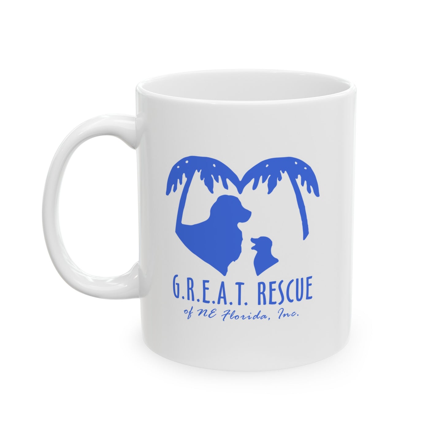 G.R.E.A.T. Rescue of NE Florida Logo - 11oz Ceramic Mug