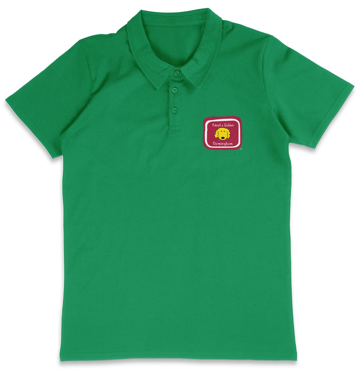 Adopt a Golden Birmingham LC Logo - Adult Micro-Mesh Polo - Tropical Blue - X-Large - Sizes