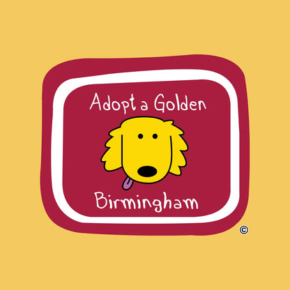 Adopt a Golden Birmingham LC Logo - Adult Micro-Mesh Polo - Tropical Blue - Medium - Graphic