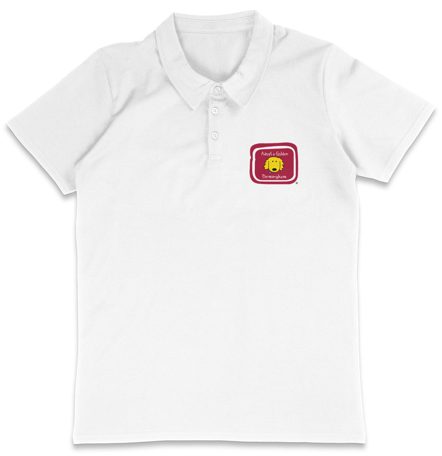 Adopt a Golden Birmingham LC Logo - Adult Micro-Mesh Polo - Kelly Green - 2X-Large - White