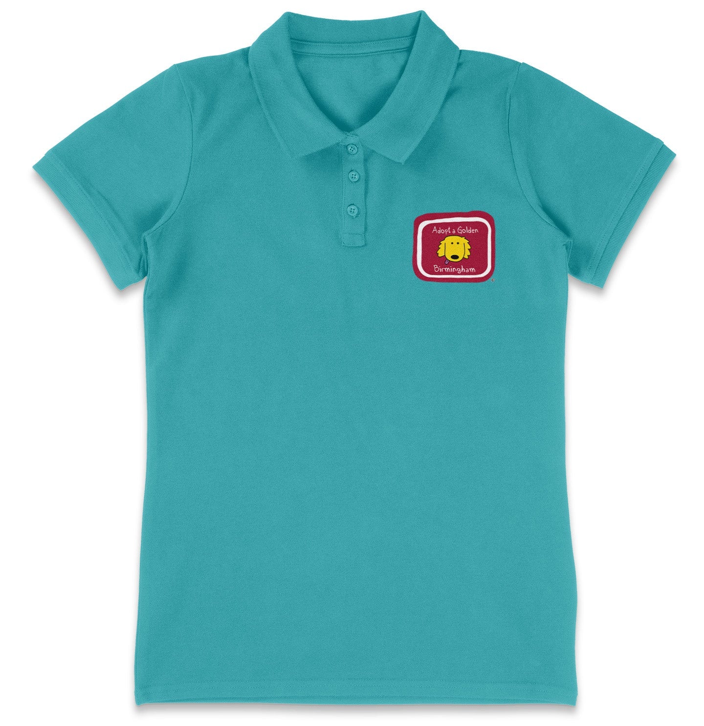Adopt a Golden Birmingham LC Logo - Women's Micro-Mesh Polo - Tropical Blue - Large - Specs