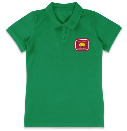 Adopt a Golden Birmingham LC Logo - Women's Micro-Mesh Polo - Tropical Blue - X-Large - Sizes