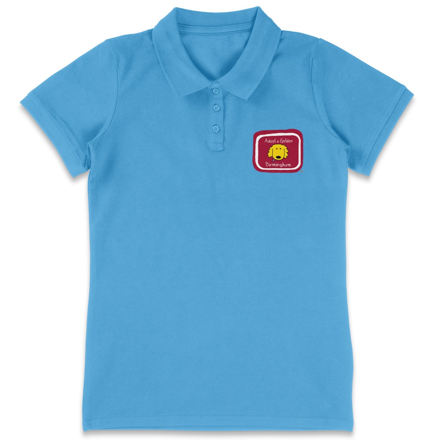 Adopt a Golden Birmingham LC Logo - Women's Micro-Mesh Polo - Tropical Blue - 2X-Large - Light Blue