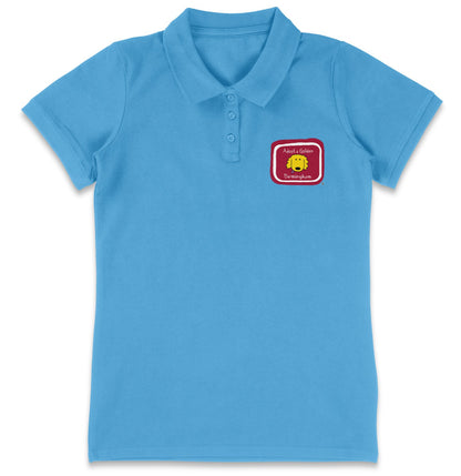 Adopt a Golden Birmingham LC Logo - Women's Micro-Mesh Polo - Tropical Blue - 2X-Large - Light Blue