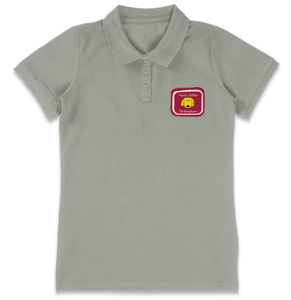 Adopt a Golden Birmingham LC Logo - Women's Micro-Mesh Polo - Kelly Green - Medium - Grey