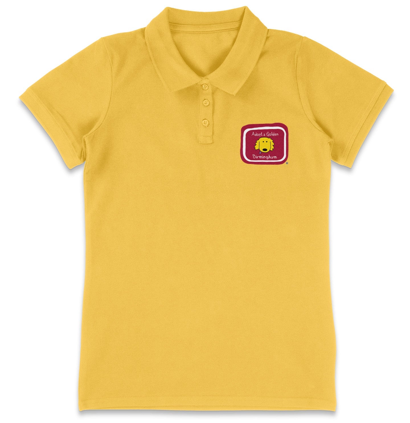 Adopt a Golden Birmingham LC Logo - Women's Micro-Mesh Polo - Kelly Green - X-Large - Yellow