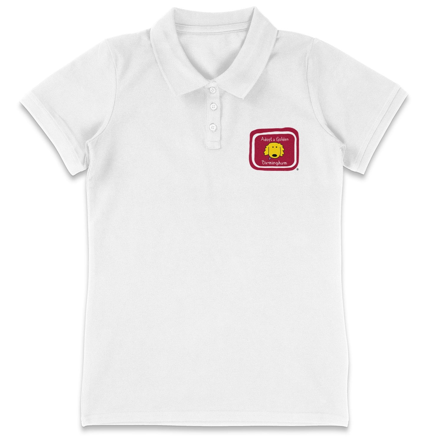 Adopt a Golden Birmingham LC Logo - Women's Micro-Mesh Polo - Kelly Green - 2X-Large - White