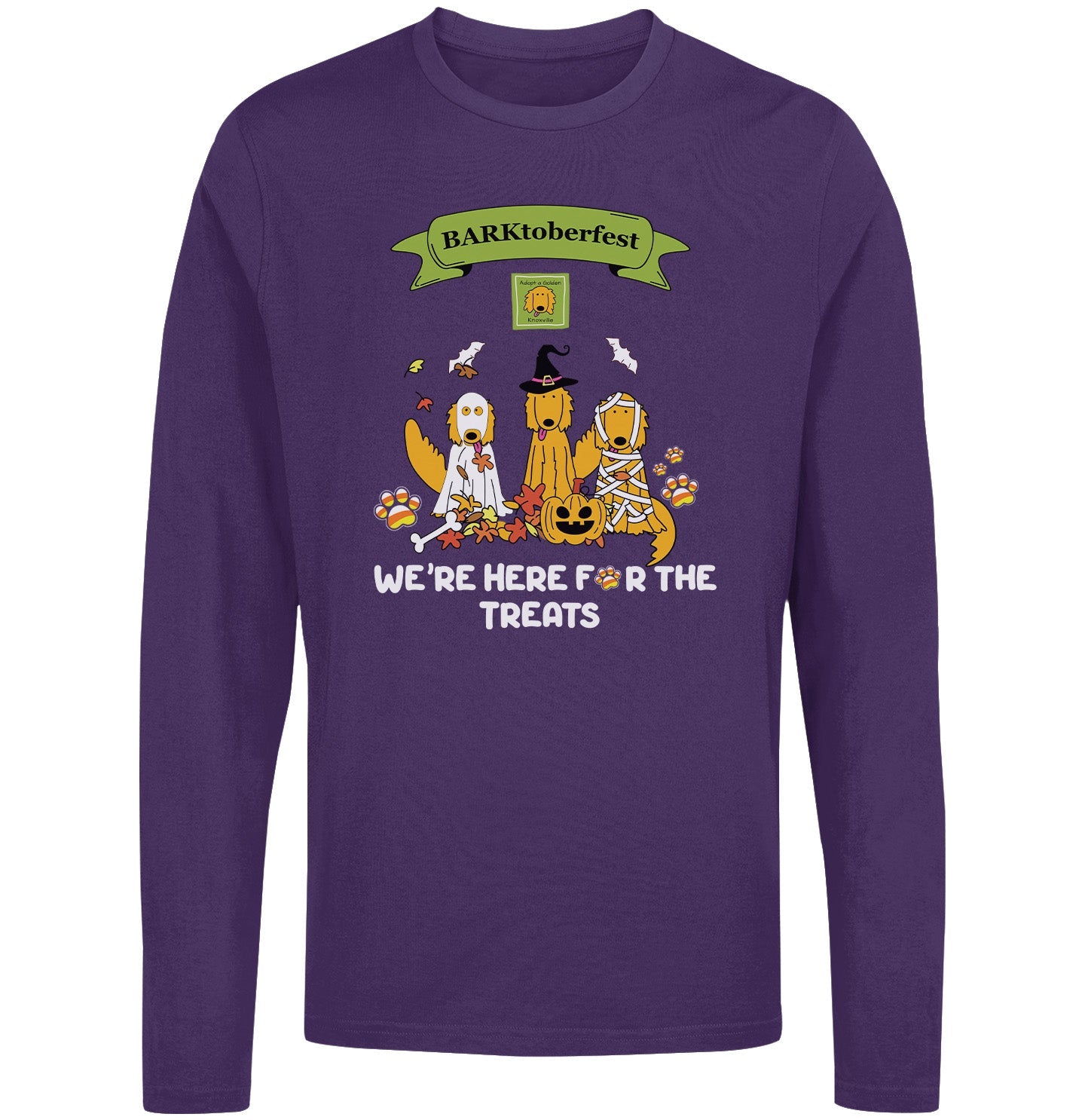 AGK BARKtoberfest - Adult Unisex Long Sleeve T-Shirt - Team Purple