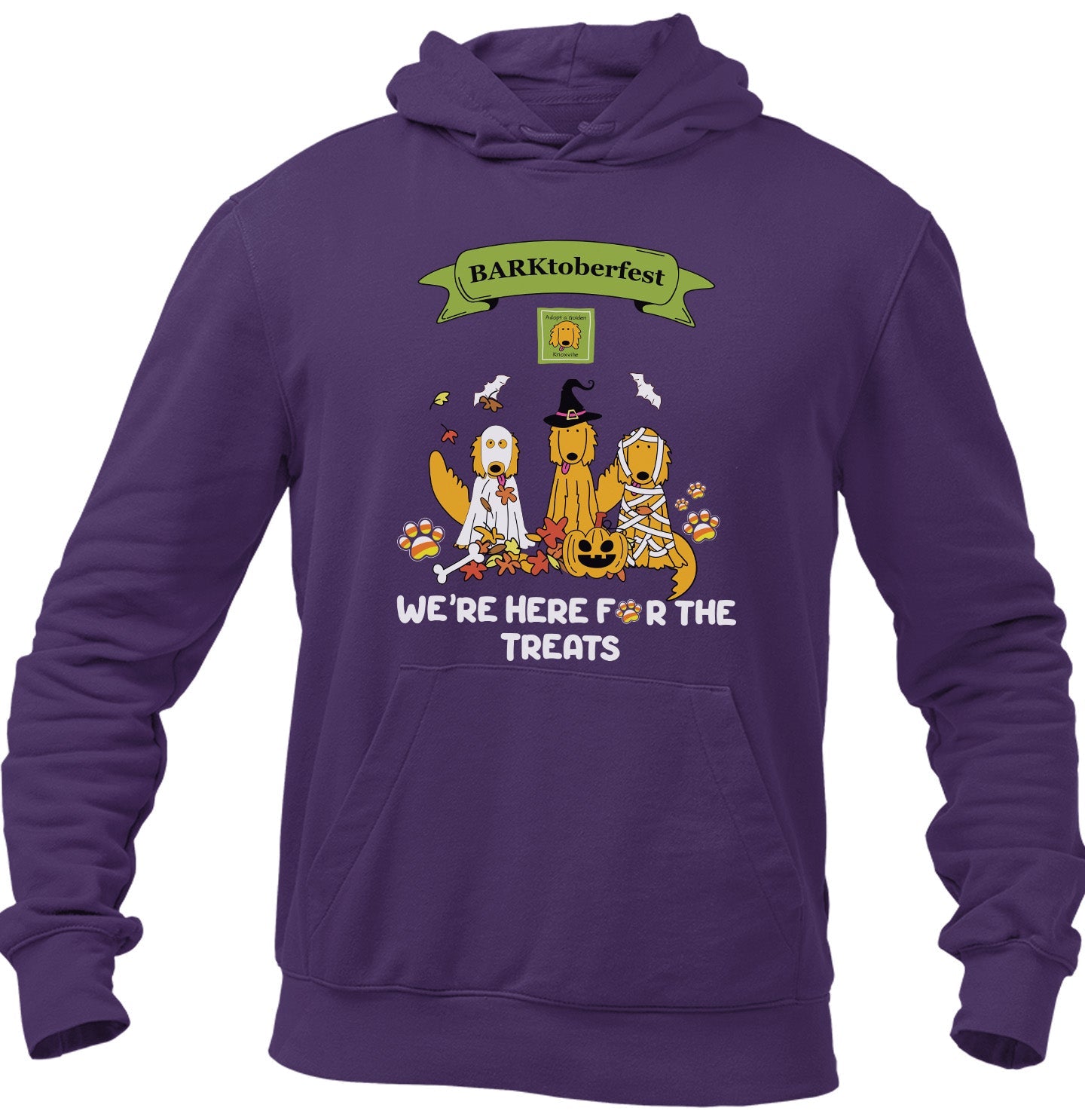 AGK BARKtoberfest - Adult Unisex Hoodie Sweatshirt - Team Purple