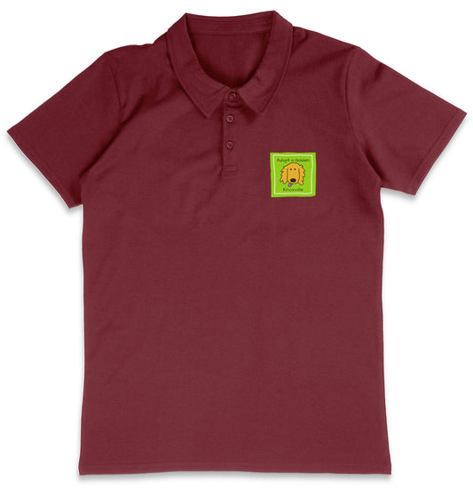 AGK LC Logo - Adult Micro-Mesh Polo - Maroon - Medium - Graphic