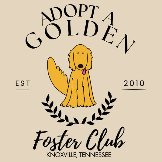 AGK Adopt A Golden Foster Club - Adult Unisex Heavyweight Garment-Dyed T-shirt - Graphic