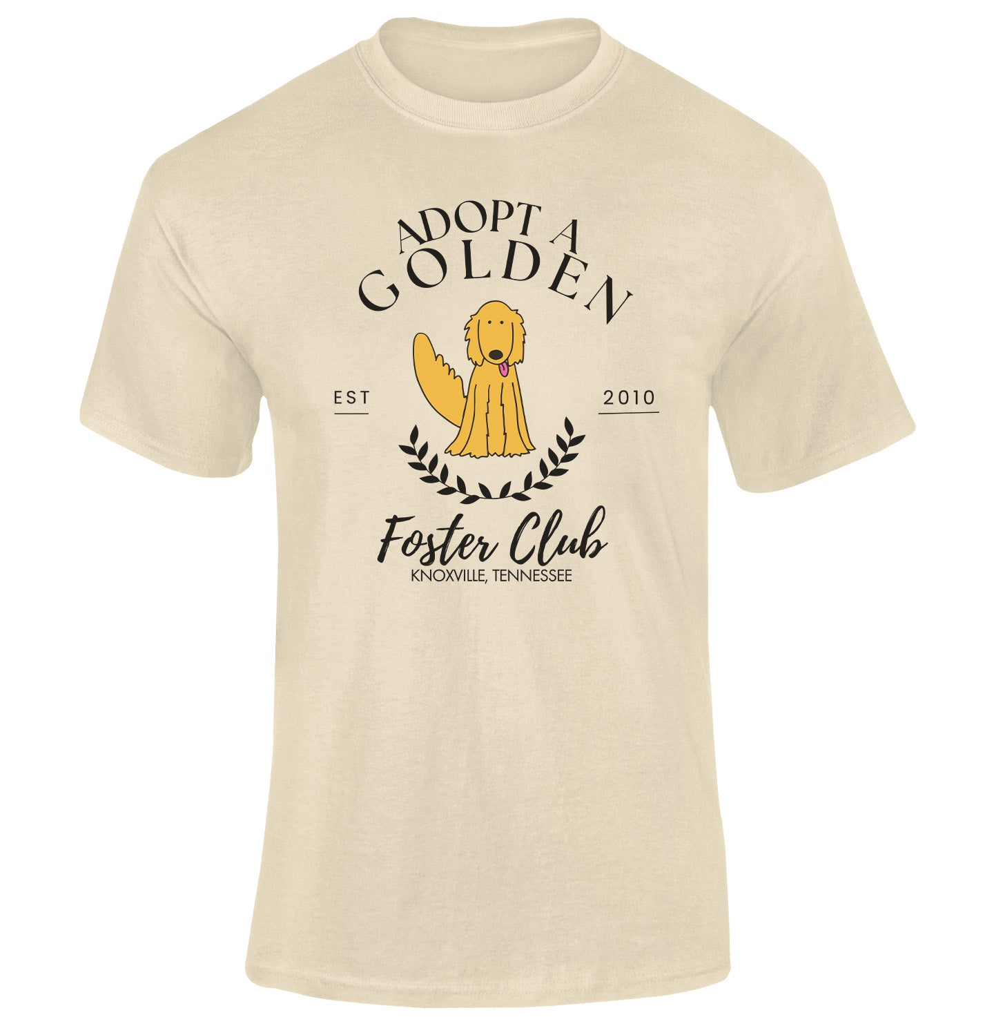 AGK Adopt A Golden Foster Club - Adult Unisex Heavyweight Garment-Dyed T-shirt - Neutral