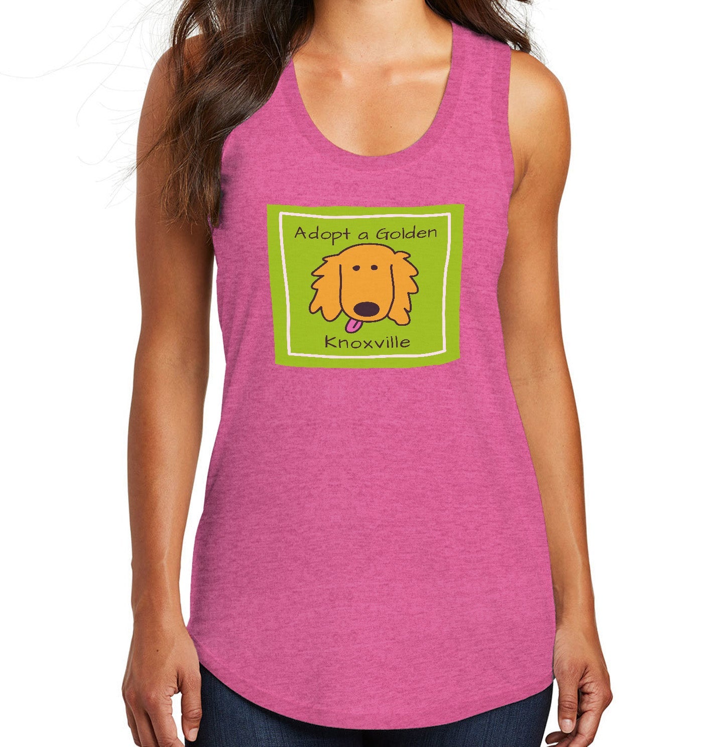 AGK Rescue Adopt Love - Women's Tri-Blend Racerback Tank