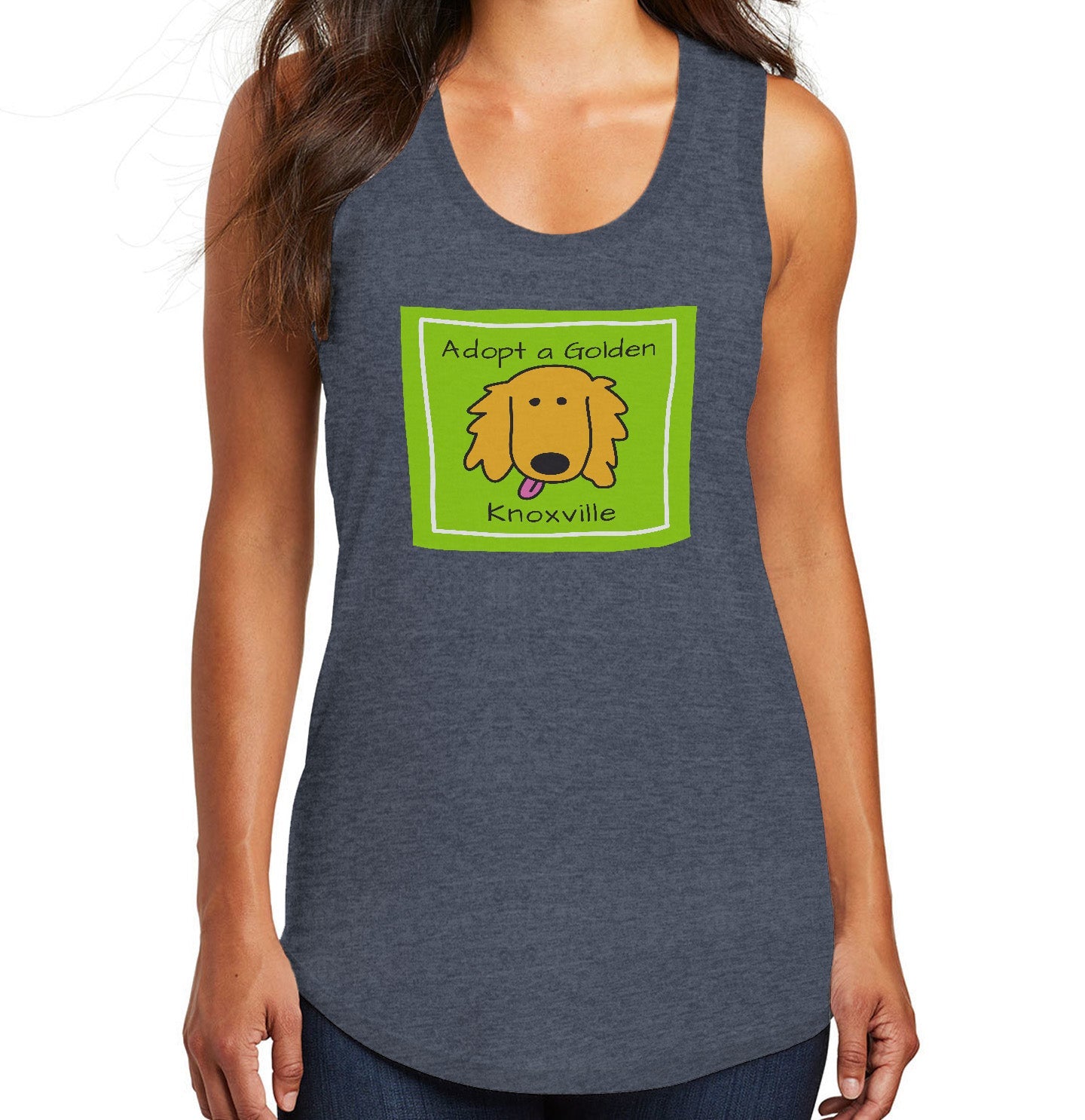 AGK Rescue Adopt Love - Women's Tri-Blend Racerback Tank