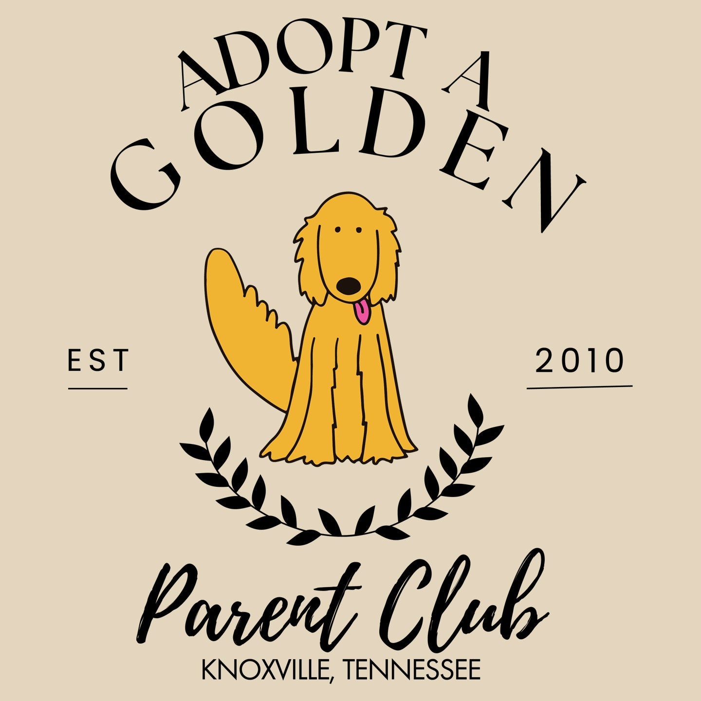 AGK Adopt A Golden Parent Club - Adult Unisex Heavyweight Garment-Dyed T-shirt - Graphic