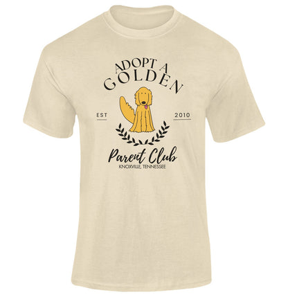 AGK Adopt A Golden Parent Club - Adult Unisex Heavyweight Garment-Dyed T-shirt - Neutral