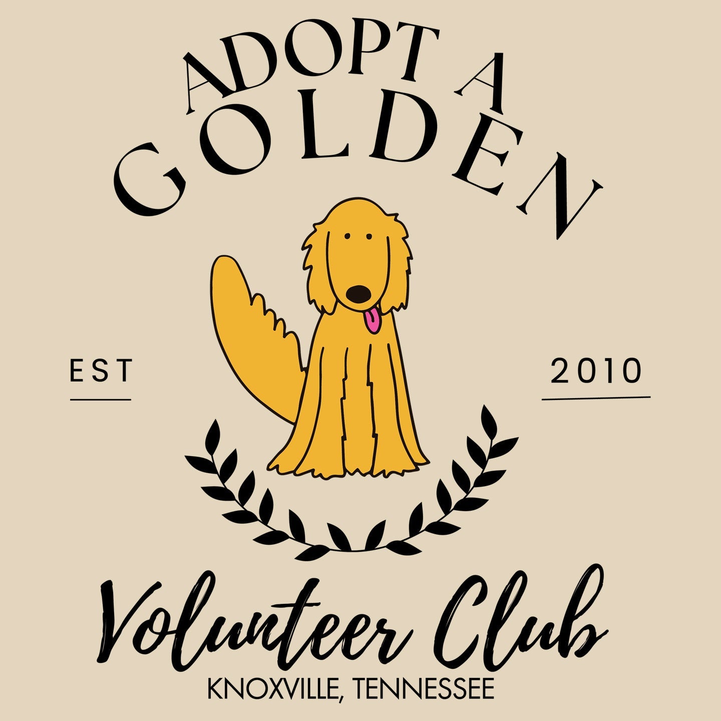 AGK Adopt A Golden Volunteer Club - Adult Unisex Heavyweight Garment-Dyed T-shirt - Graphic