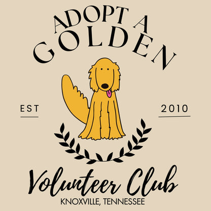 AGK Adopt A Golden Volunteer Club - Adult Unisex Heavyweight Garment-Dyed T-shirt - Graphic