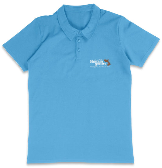 AVHS LC Logo - Adult Micro-Mesh Polo - Light Blue - Medium - Graphic