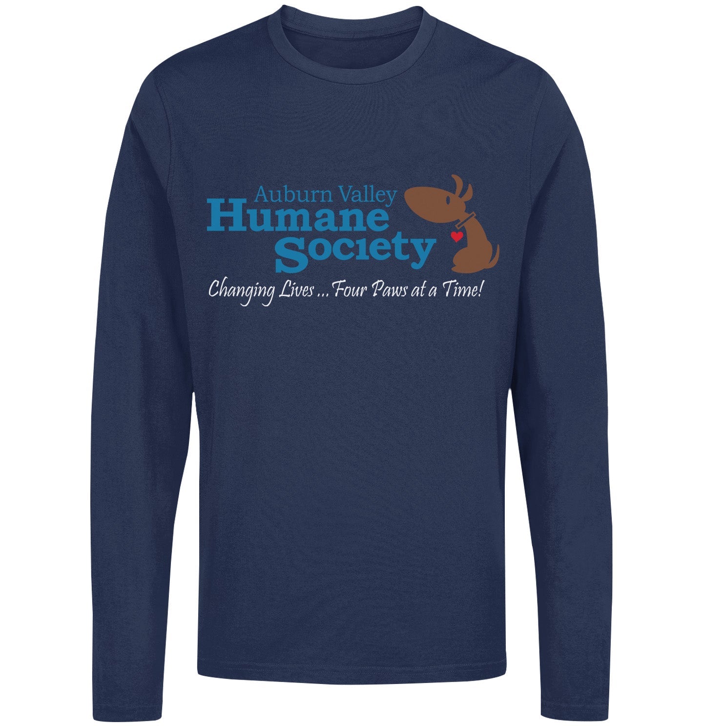 AVHS Logo - Adult Unisex Long Sleeve T-Shirt - Navy