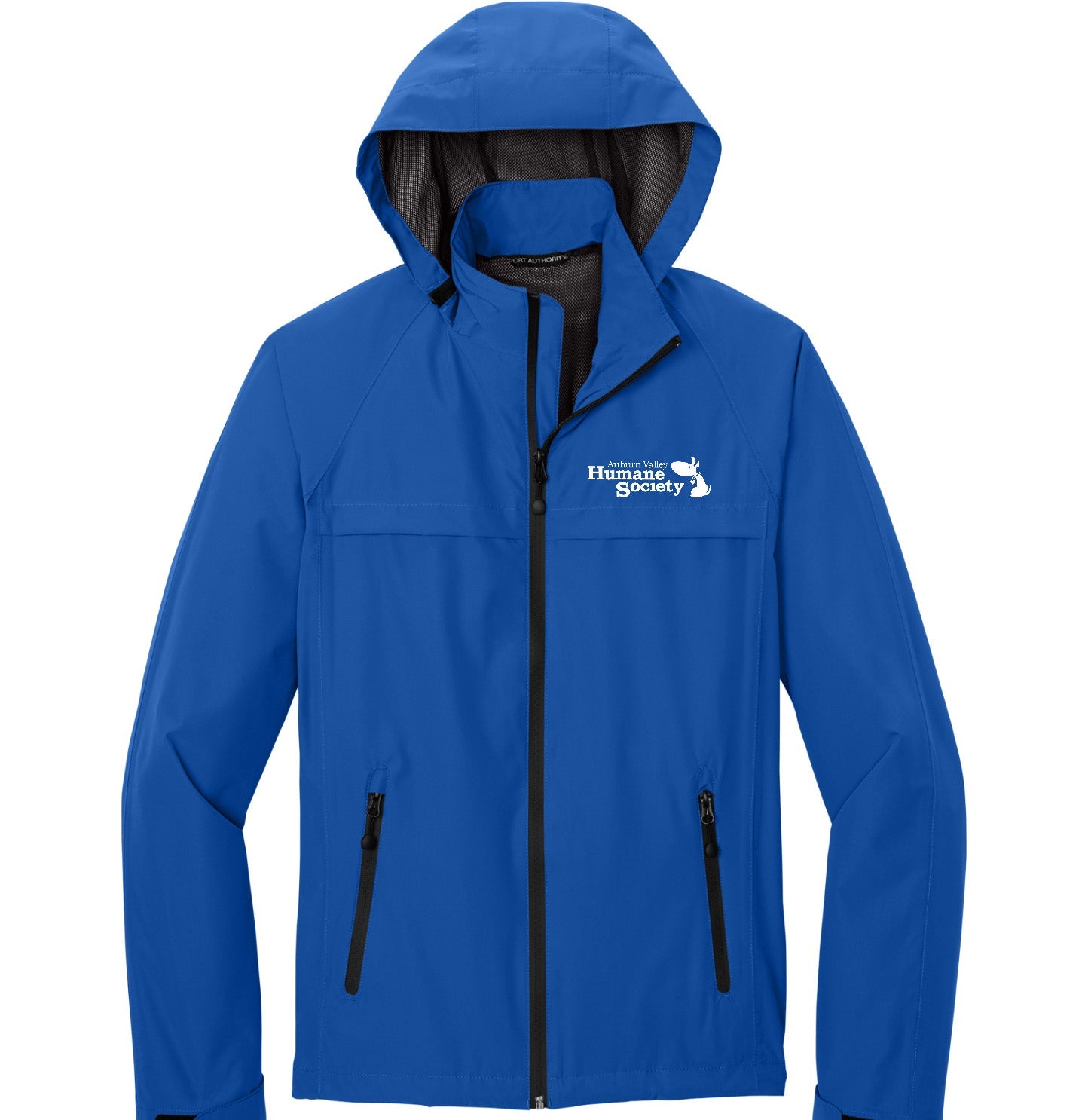 AVHS White Logo Left Chest - Adult Unisex Waterproof Jacket - Navy - Small - Royal