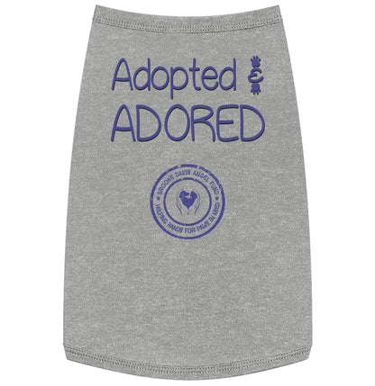 Adopted and Adored BDAF - Pet Tank Top - Grey