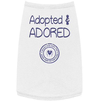 Adopted and Adored BDAF - Pet Tank Top - White