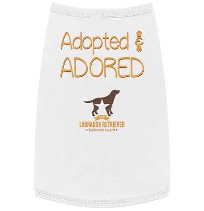 Adopted and Adored DFWLRR - Pet Tank Top - White