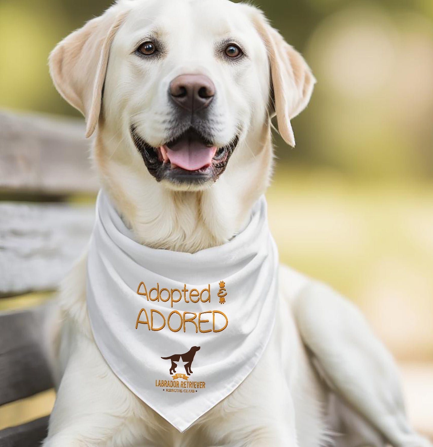 Adopted and Adored DFWLRR - Doggie Bandana - Main