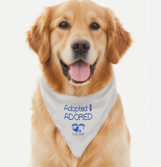 Adopted and Adored GREAT Rescue - Doggie Bandana - Main