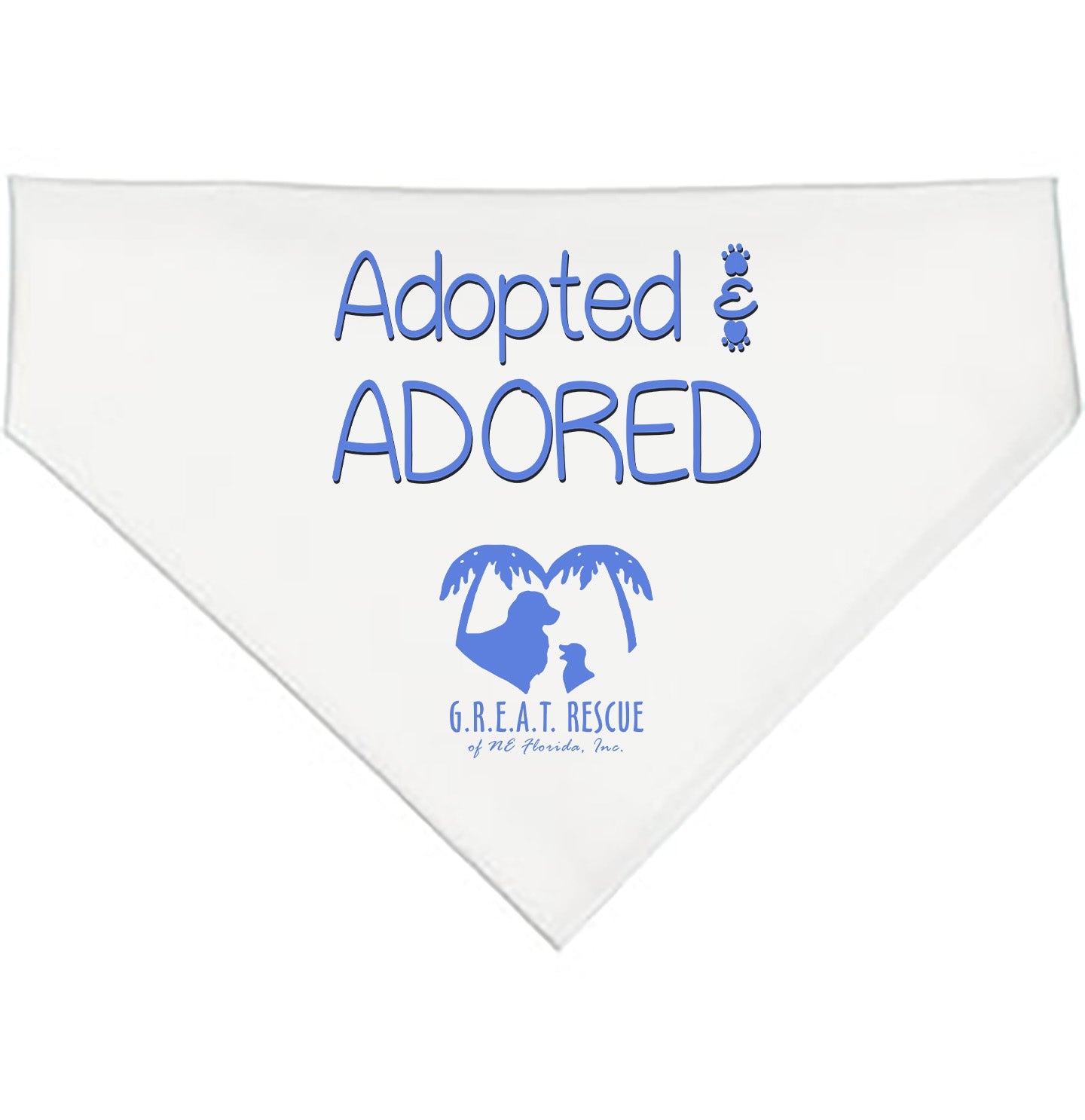 Adopted and Adored GREAT Rescue - Doggie Bandana